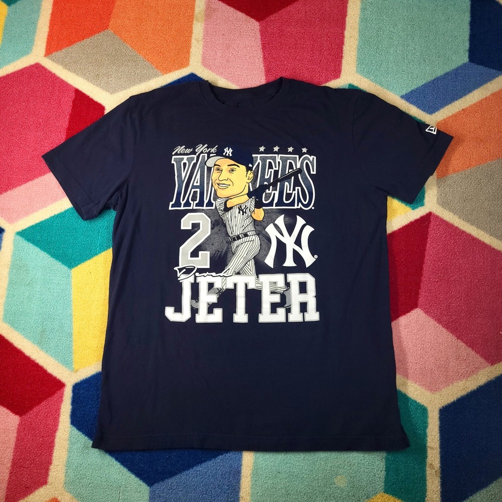 Derek Jeter New York Yankees Baseball T-Shirt‎ Caricature Graphic Tee